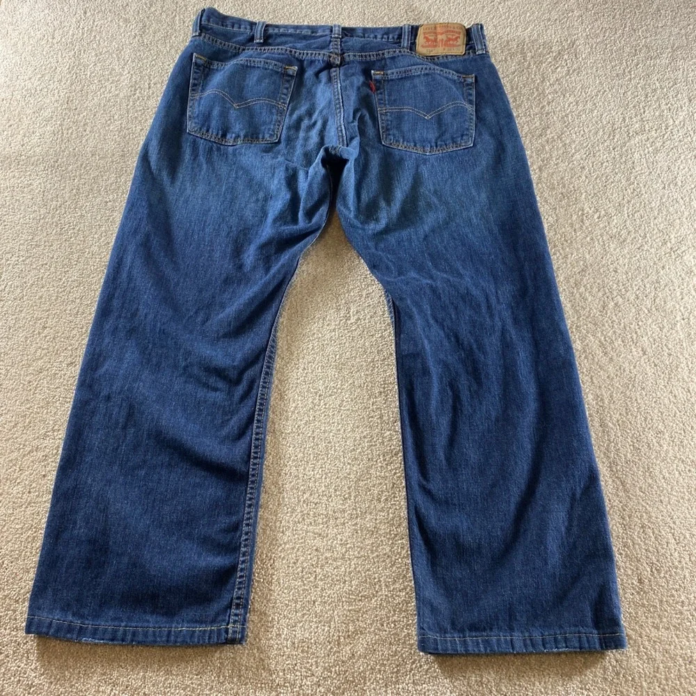 Levi's 559 Relaxed Straight‎ Jeans Mens 38x30 Blue Excellent Medium Wash Denim